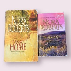 Nora Roberts 2 paperbacks/5 Stories - Going Home & The Law of Love